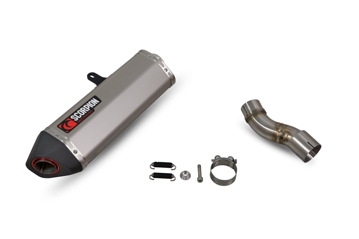 Kawasaki Ninja H2 SX inc SE (2018–2020) Scorpion Exhaust Serket Parallel Slip-on - Titanium