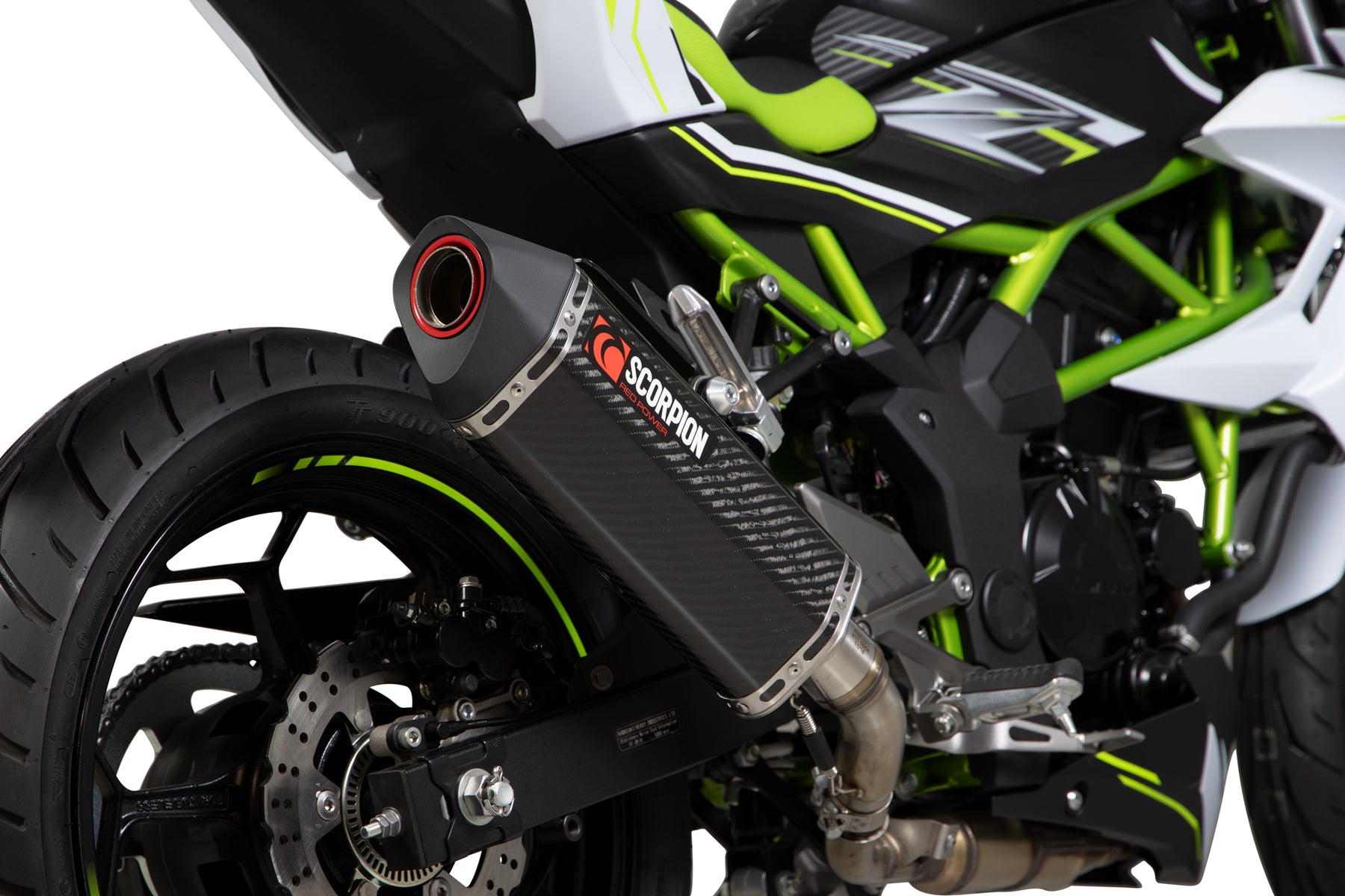 Kawasaki Z 125 (2018–2021) Scorpion Exhaust Serket Parallel Slip-on - Carbon Fibre
