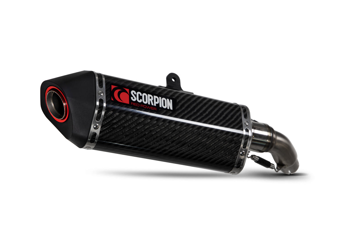 Kawasaki Z 125 (2018–2021) Scorpion Exhaust Serket Parallel Slip-on - Carbon Fibre
