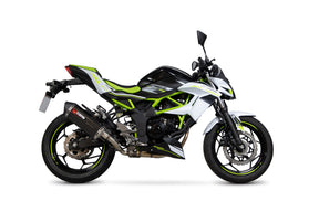 Kawasaki Z 125 (2018–2021) Scorpion Exhaust Serket Parallel Slip-on - Carbon Fibre