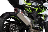 Kawasaki Z 125 (2018–2021) Scorpion Exhaust Serket Parallel Slip-on - Brushed Stainless