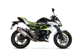 Kawasaki Z 125 (2018–2021) Scorpion Exhaust Serket Parallel Slip-on - Brushed Stainless