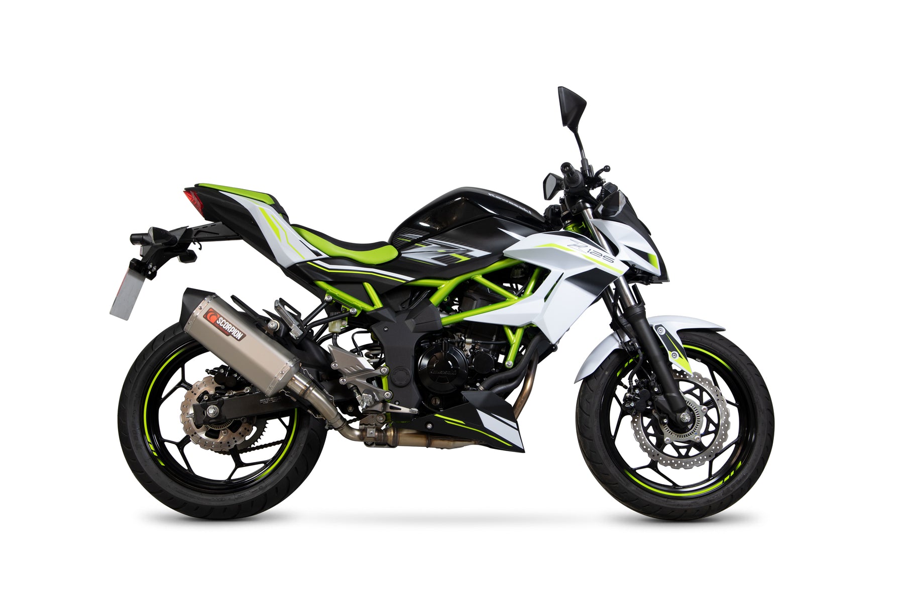 Kawasaki Z 125 (2018–2021) Scorpion Exhaust Serket Parallel Slip-on - Titanium