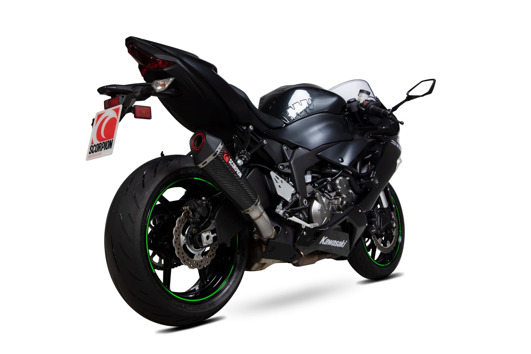 Kawasaki Ninja ZX-6R 636 (2024) Scorpion Exhaust Serket Taper Slip-on - Carbon Fibre