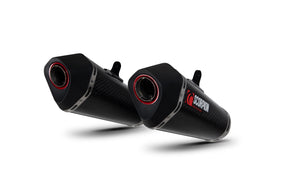 Kawasaki Z 1000 (2017–2020) Scorpion Exhaust Serket Taper Slip-on Pair - Carbon Fibre