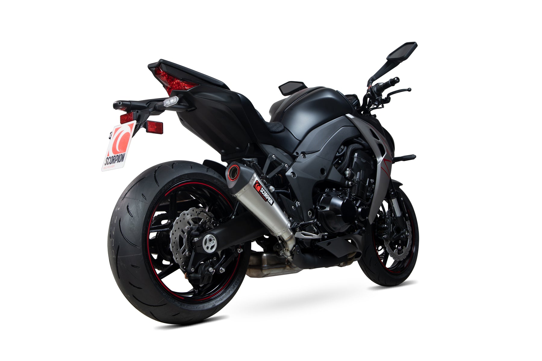 Kawasaki Z 1000 (2017–2020) Scorpion Exhaust Serket Taper Slip-on Pair - Brushed Stainless