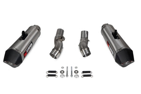 Kawasaki Z 1000 (2017–2020) Scorpion Exhaust Serket Taper Slip-on Pair - Brushed Stainless