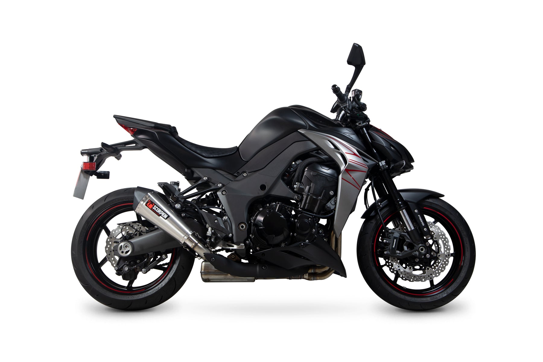 Kawasaki Z 1000 (2017–2020) Scorpion Exhaust Serket Taper Slip-on Pair - Brushed Stainless