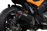 Kawasaki Versys 1000 (2019–2025) Scorpion Exhaust Serket Parallel Slip-on - Black Ceramic