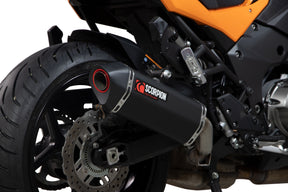 Kawasaki Versys 1000 (2019–2025) Scorpion Exhaust Serket Parallel Slip-on - Black Ceramic