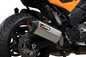Kawasaki Versys 1000 (2019–2025) Scorpion Exhaust Serket Parallel Slip-on - Brushed Stainless