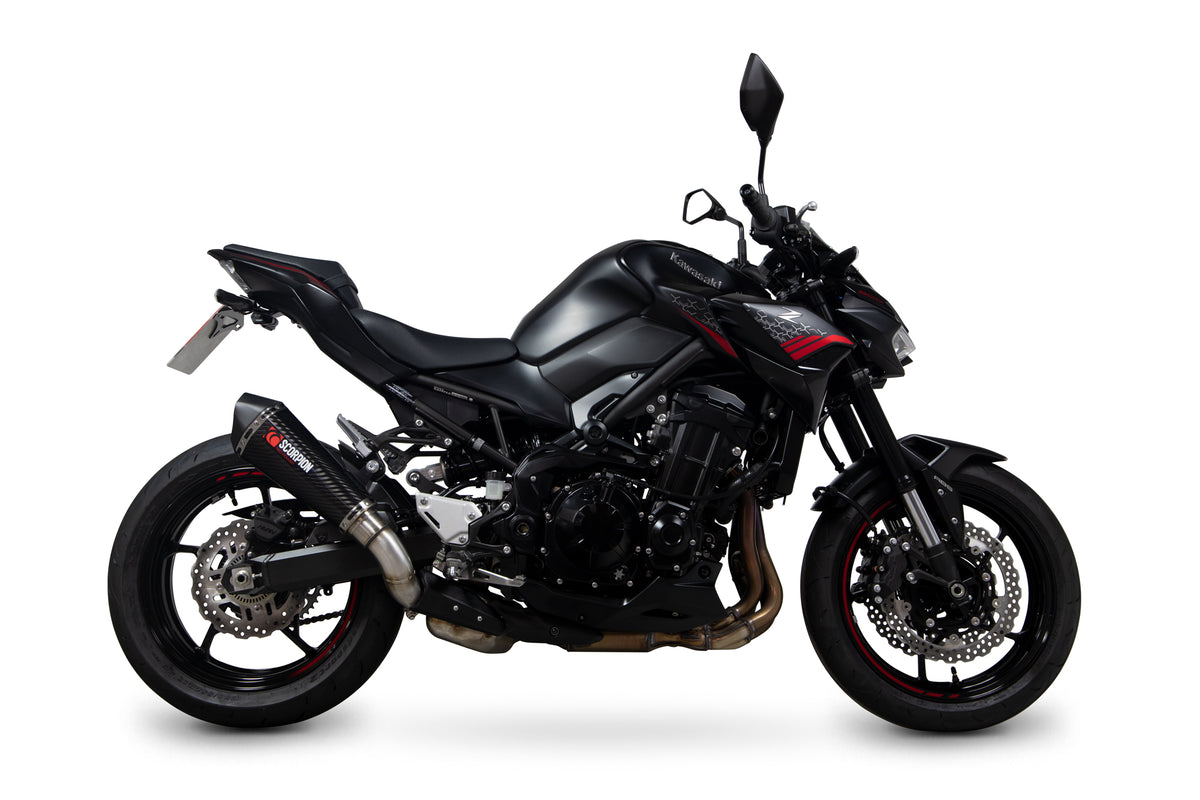 Kawasaki Z 900 Euro 5 (2020–2024) Scorpion Exhaust Serket Taper Slip-on - Carbon Fibre