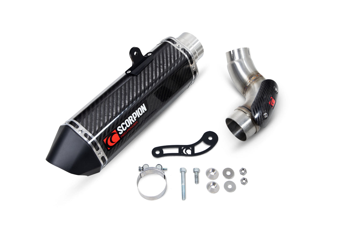 Kawasaki Ninja 1000 SX (2020–2025) Scorpion Exhaust Serket Parallel Slip-on - Carbon Fibre