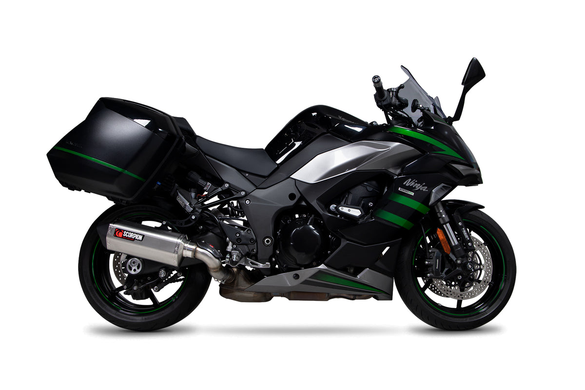 Kawasaki Ninja 1000 SX (2020–2025) Scorpion Exhaust Serket Parallel Slip-on - Stainless Steel