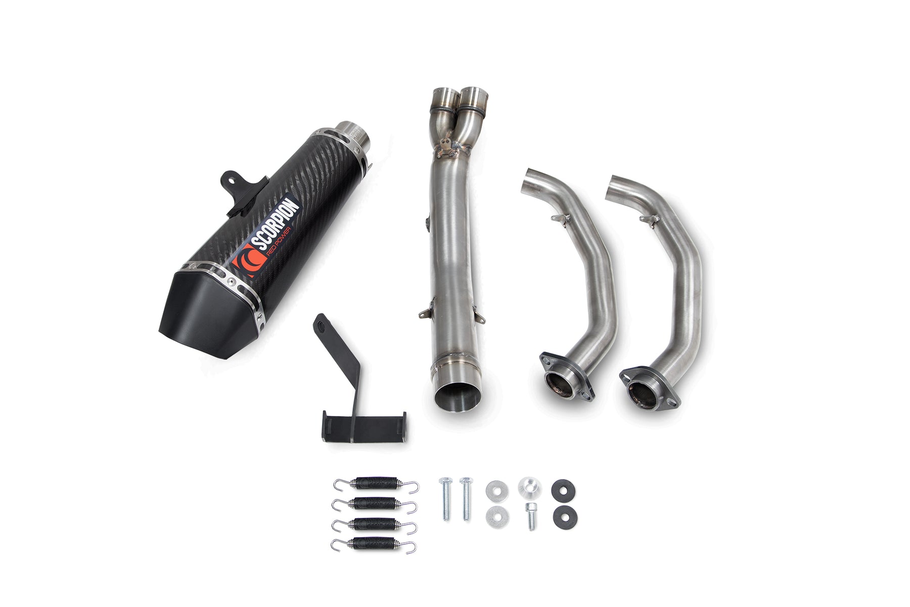 Kawasaki Ninja 650 (2017–2022) Scorpion Exhaust Serket Taper Full System - Carbon Fibre