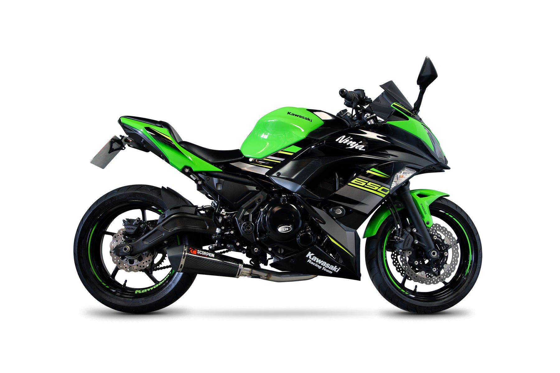 Kawasaki Ninja 650 (2017–2022) Scorpion Exhaust Serket Taper Full System - Carbon Fibre