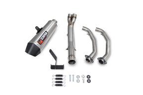 Kawasaki Ninja 650 (2017–2022) Scorpion Exhaust Serket Taper Full System - Stainless Steel