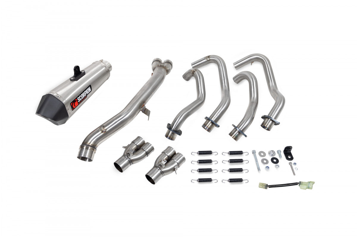 Kawasaki Ninja ZX-25R (2020–2022) Scorpion Exhaust Serket Taper Full System - Stainless Steel