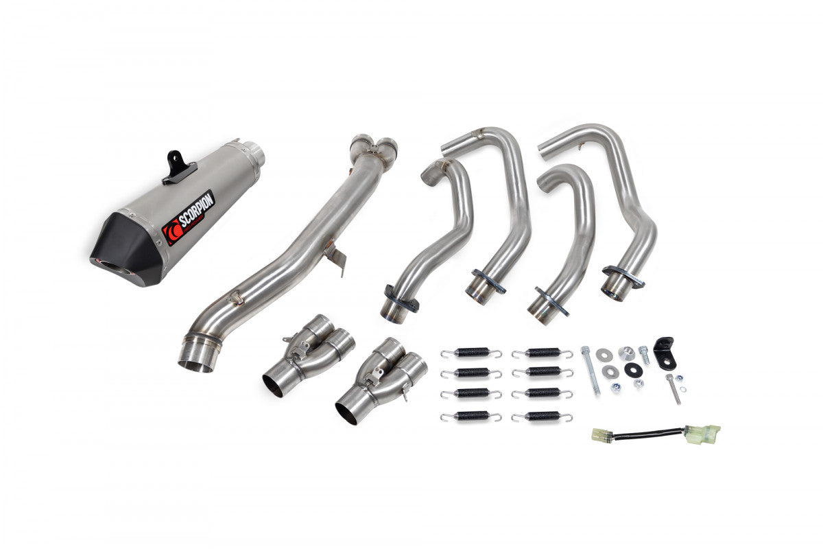 Kawasaki Ninja ZX-25R (2020–2022) Scorpion Exhaust Serket Taper Full System - Titanium