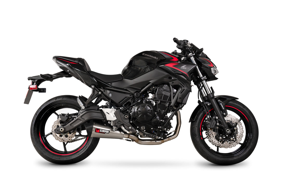 Kawasaki Z 650 (2020–2025) Scorpion Exhaust Serket Taper Full System - Stainless Steel