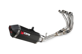 Kawasaki Ninja ZX-4RR (2023–2025) Scorpion Exhaust Serket Parallel Full System - Carbon Fibre