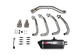 Kawasaki Ninja ZX-4RR (2023–2025) Scorpion Exhaust Serket Parallel Full System - Carbon Fibre
