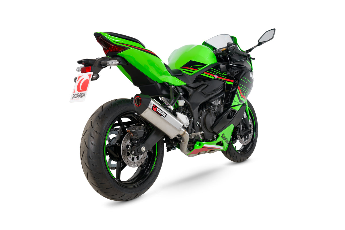 Kawasaki Ninja ZX-4RR (2023–2025) Scorpion Exhaust Serket Parallel Full System - Stainless Steel