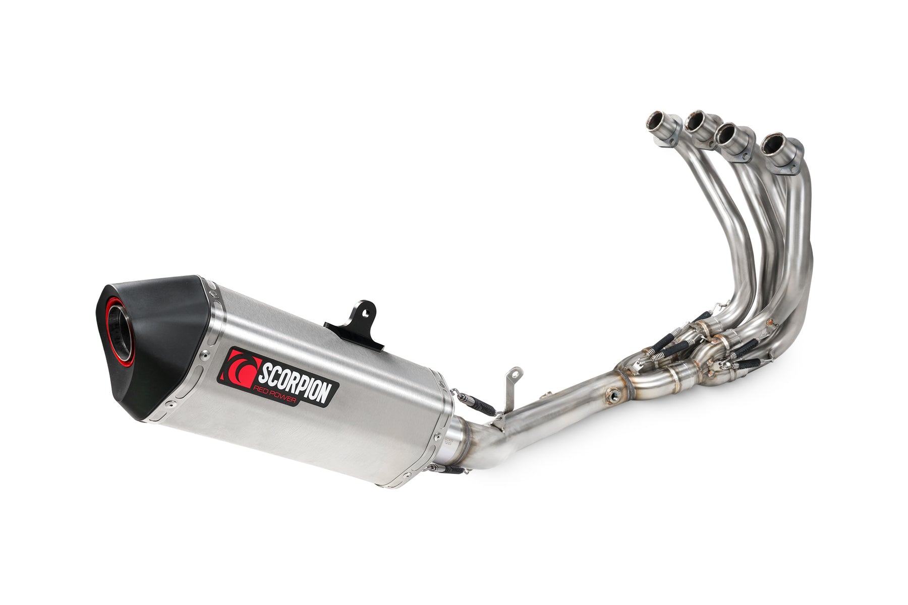 Kawasaki Ninja ZX-4RR (2023–2025) Scorpion Exhaust Serket Parallel Full System - Stainless Steel