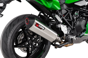 Kawasaki Ninja H2 SX (2022–2025) Scorpion Exhaust Serket Parallel Slip-on - Brushed Stainless