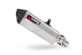 Kawasaki Ninja H2 SX (2022–2025) Scorpion Exhaust Serket Parallel Slip-on - Brushed Stainless