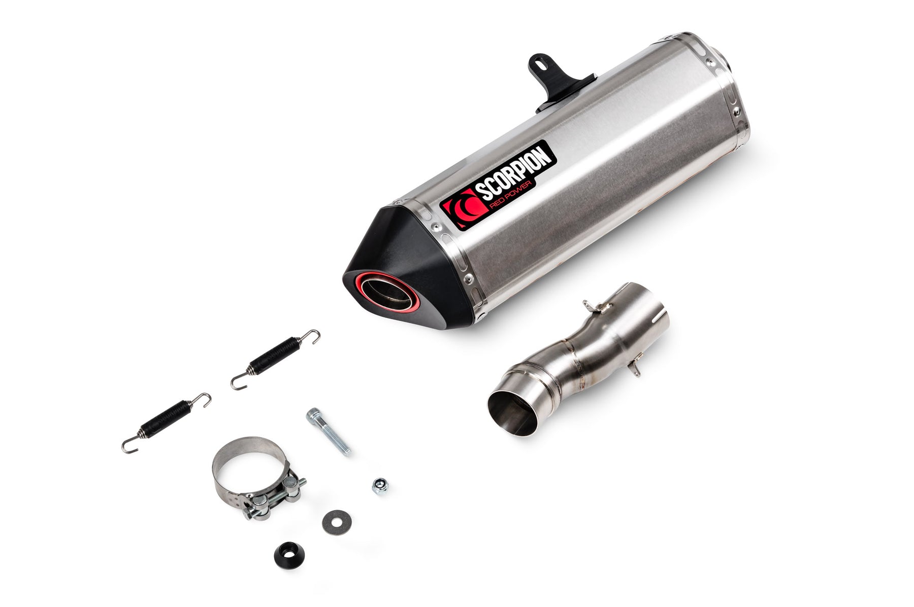 Kawasaki Ninja H2 SX (2022–2025) Scorpion Exhaust Serket Parallel Slip-on - Brushed Stainless