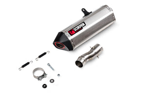 Kawasaki Ninja H2 SX (2022–2025) Scorpion Exhaust Serket Parallel Slip-on - Brushed Stainless