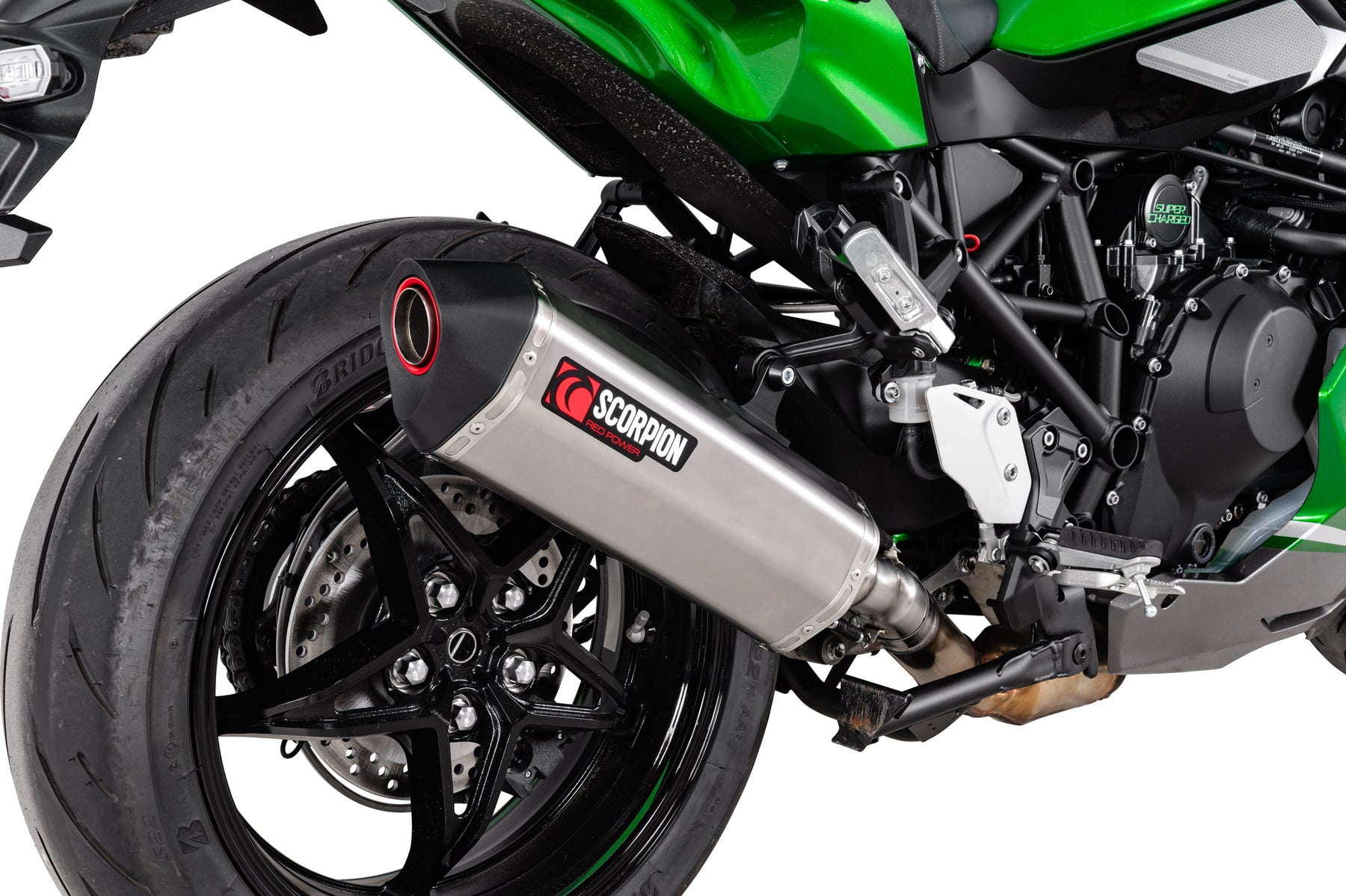 Kawasaki Ninja H2 SX (2022–2025) Scorpion Exhaust Serket Parallel Slip-on - Titanium