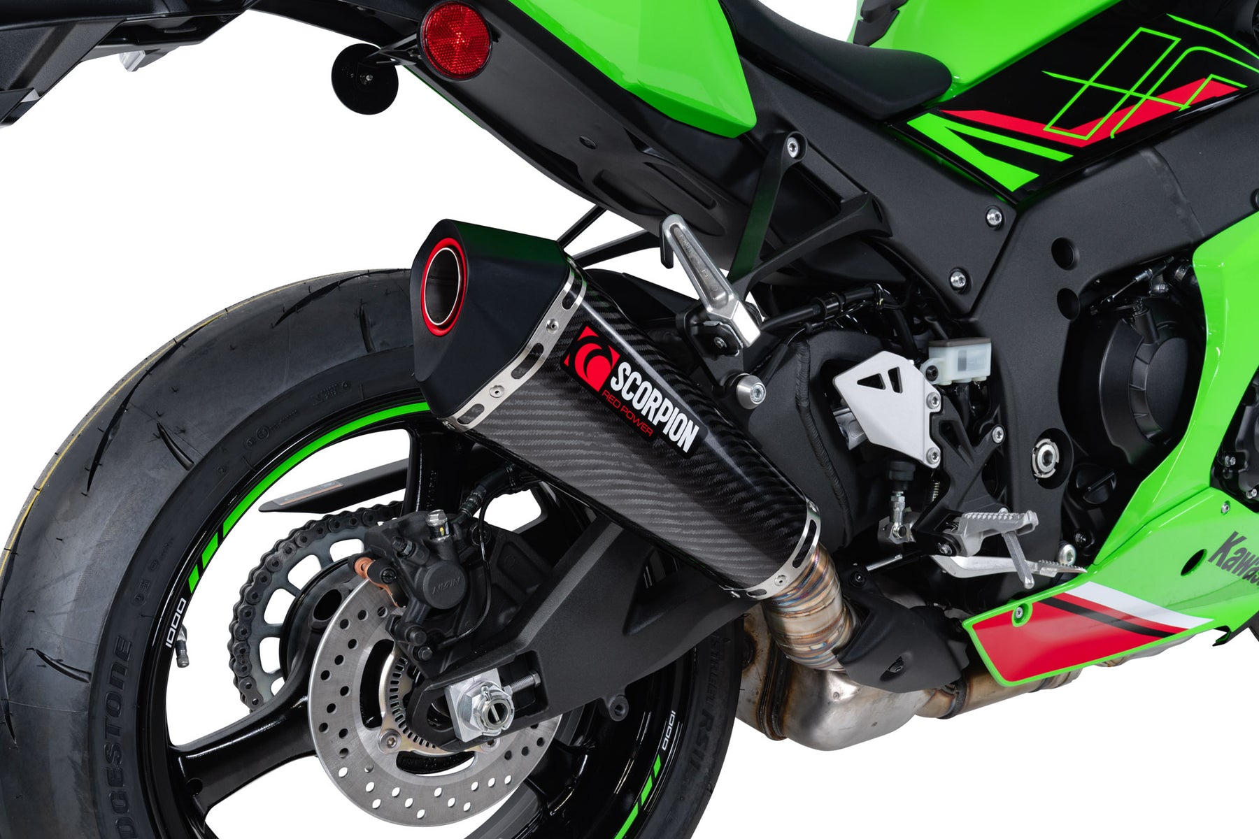 Kawasaki Ninja ZX-10R (2021–2025) Scorpion Exhaust Serket Taper Slip-on - Carbon Fibre