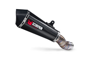 Kawasaki Ninja ZX-10R (2021–2025) Scorpion Exhaust Serket Taper Slip-on - Carbon Fibre