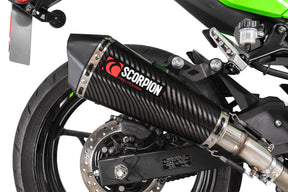 Kawasaki Ninja 500 Euro 5 (2024–2025) Scorpion Exhaust Serket Taper Slip-on - Carbon Fibre