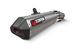Kawasaki Ninja 500 Euro 5 (2024–2025) Scorpion Exhaust Serket Taper Slip-on - Titanium