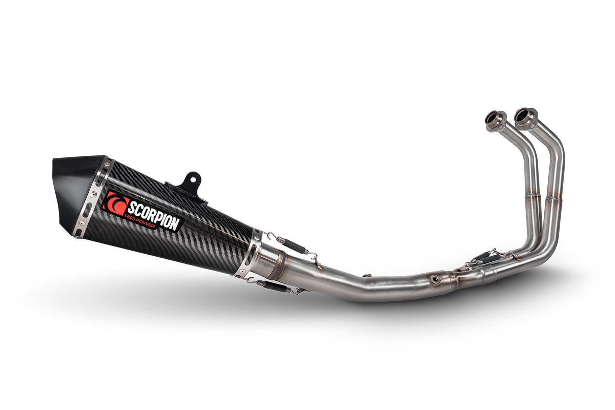 Kawasaki Ninja 500 Euro 5 (2024–2025) Scorpion Exhaust Serket Taper Race System - Carbon Fibre
