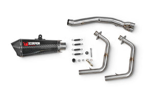 Kawasaki Ninja 500 Euro 5 (2024–2025) Scorpion Exhaust Serket Taper Race System - Carbon Fibre