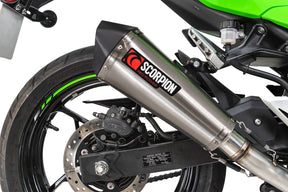 Kawasaki Ninja 500 Euro 5 (2024–2025) Scorpion Exhaust Serket Taper Race System - Brushed Stainless