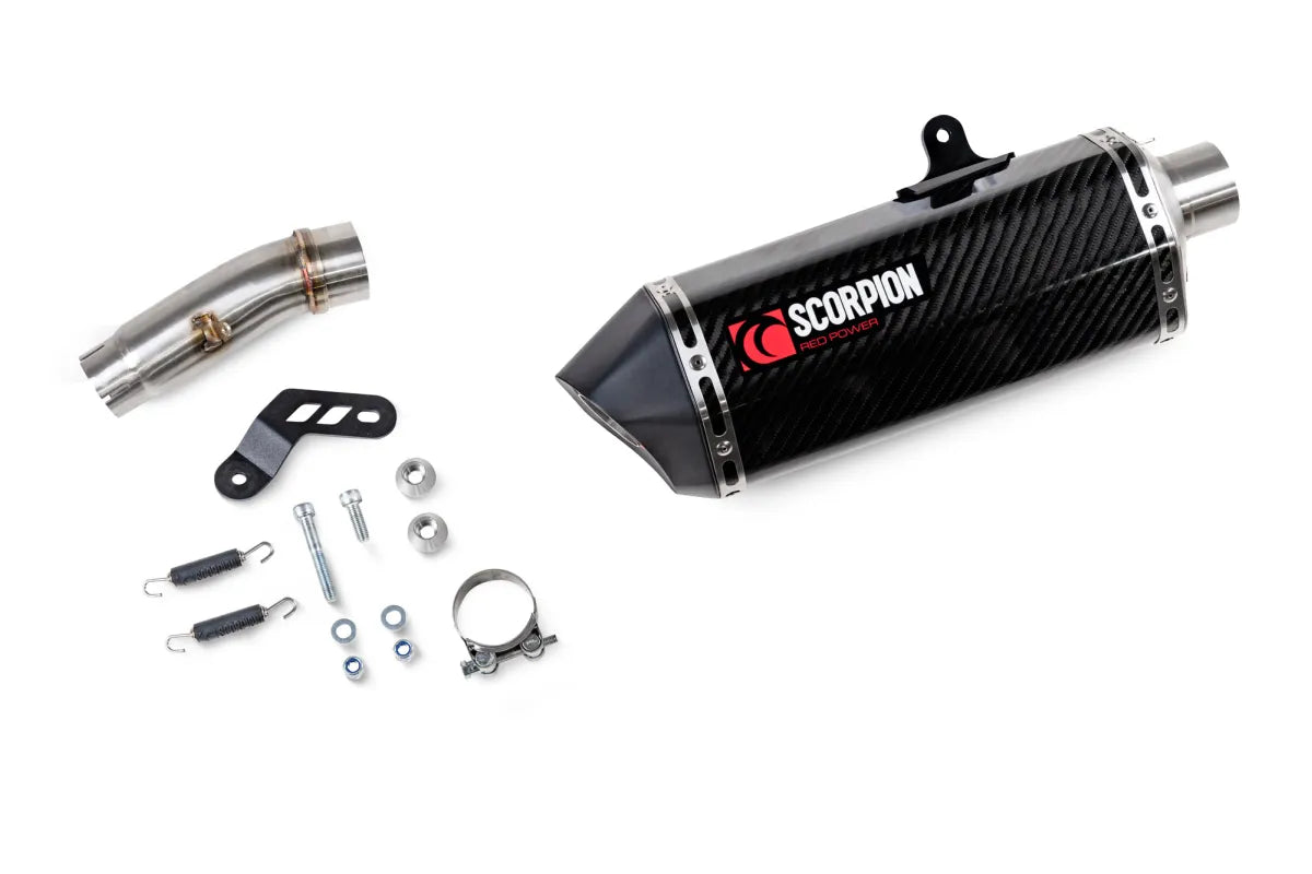 Kawasaki Ninja 7 Hybrid / Z7 Hybrid (2024-2026) SCORPION Exhaust Serket Parallel Slip-on – Carbon Fibre