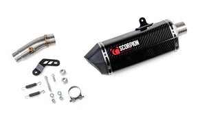 Kawasaki Ninja 7 Hybrid / Z7 Hybrid (2024-2026) SCORPION Exhaust Serket Parallel Slip-on – Carbon Fibre