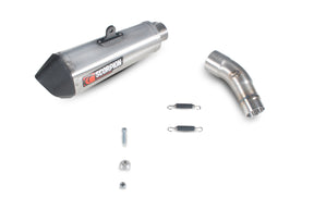 Kawasaki Ninja ZX-10R (2008–2010) Scorpion Exhaust Serket Taper Slip-on - Brushed Stainless