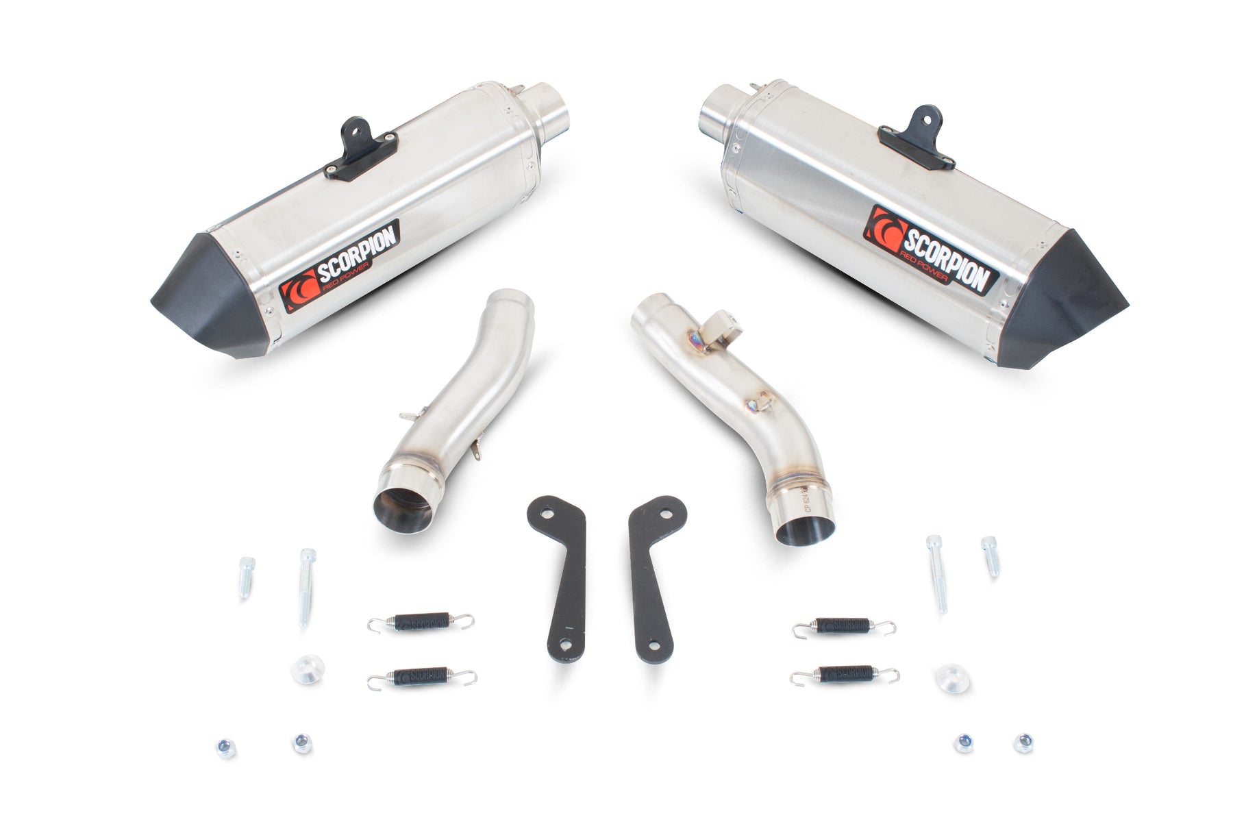 Kawasaki Z 1000 SX (2010–2013) Scorpion Exhaust Serket Parallel Slip-on Pair - Brushed Stainless