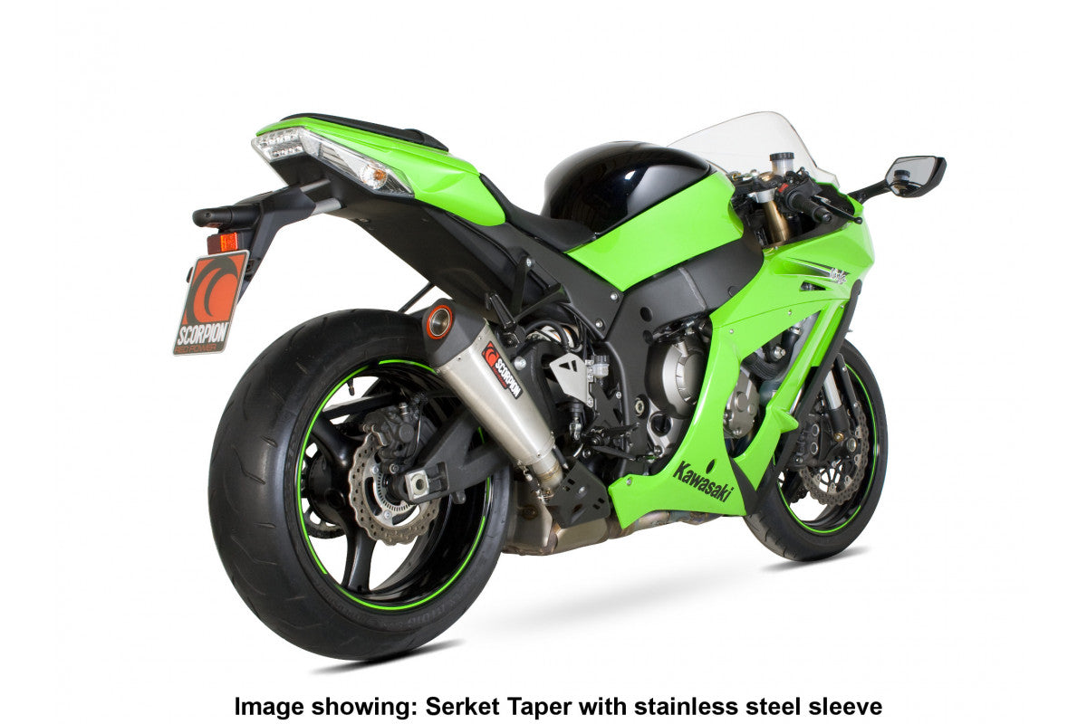 Kawasaki Ninja ZX-10R (2011–2015) Scorpion Exhaust Serket Taper Slip-on - Carbon Fibre