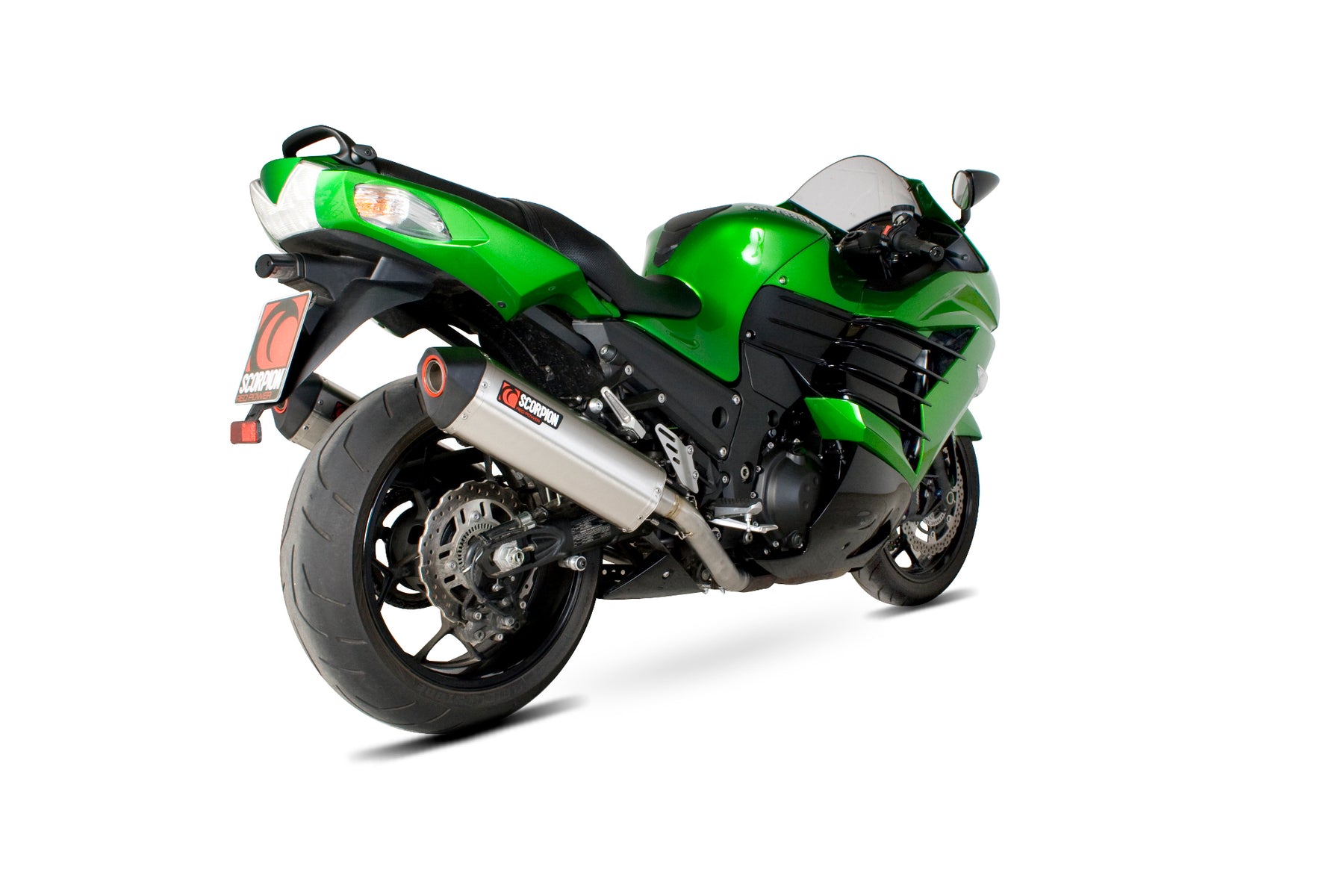 Kawasaki ZZR 1400 (2012–2020) Scorpion Exhaust Serket Parallel Slip-on Pair - Brushed Stainless
