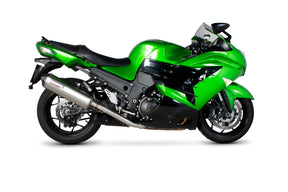 Kawasaki ZZR 1400 (2012–2020) Scorpion Exhaust Serket Parallel Slip-on Pair - Brushed Stainless