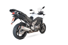 Kawasaki Versys 1000 (2012–2014) Scorpion Exhaust Serket Parallel Slip-on - Brushed Stainless