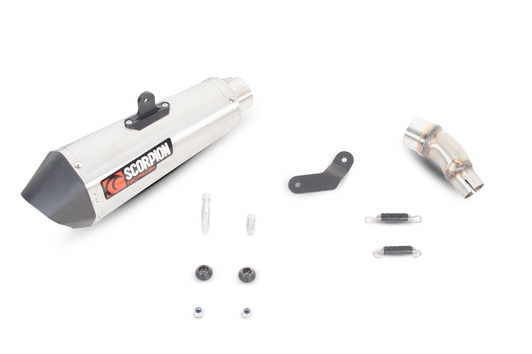 Kawasaki Ninja 300 (2012–2017) Scorpion Exhaust Serket Taper Slip-on - Brushed Stainless