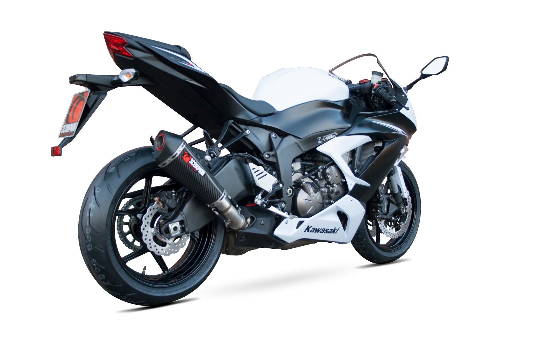Kawasaki Ninja ZX-6R 636 (2013–2018) Scorpion Exhaust Serket Taper Slip-on - Carbon Fibre